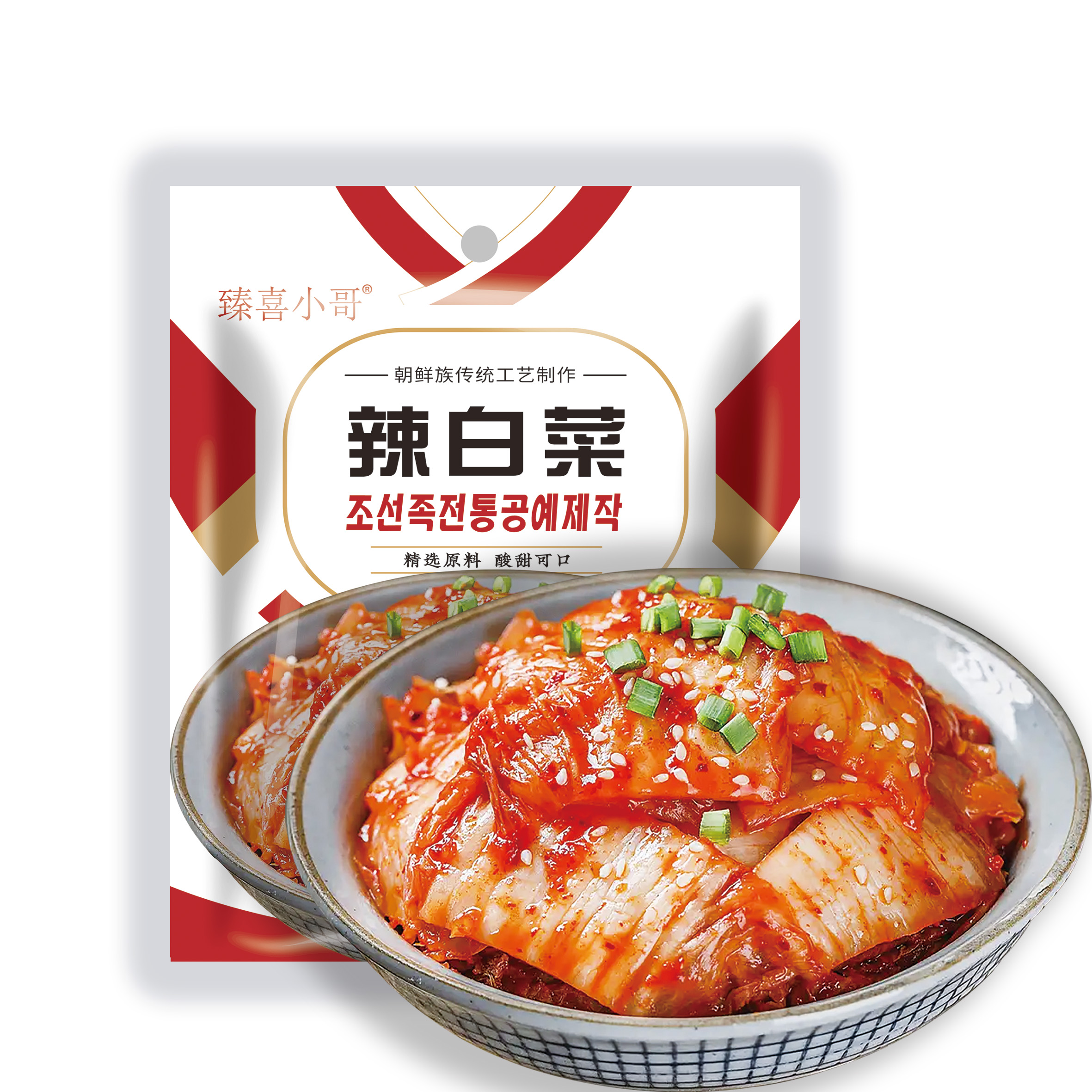 臻喜小哥辣白菜泡菜下饭菜即食腌制菜100g/袋     16袋