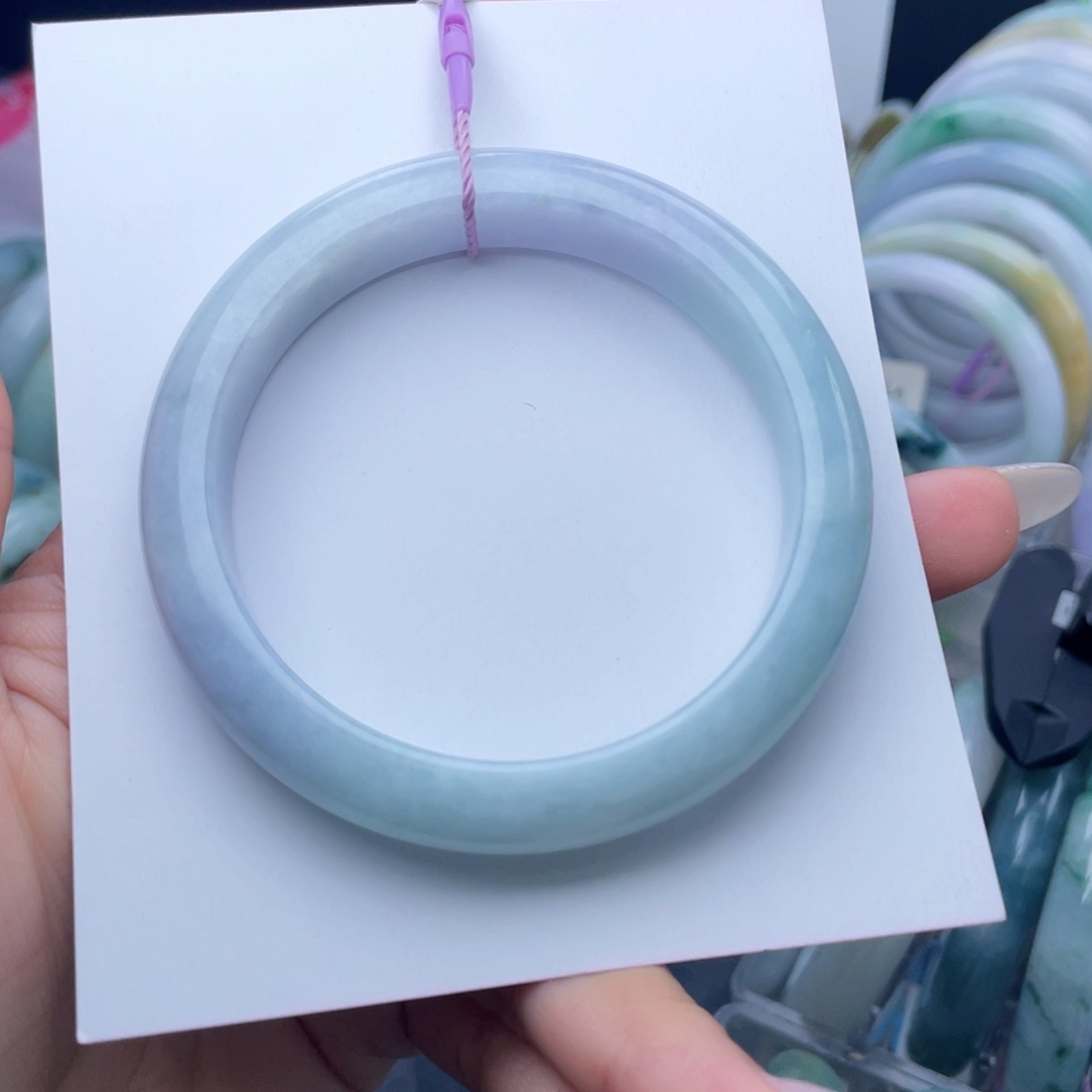 翡翠未镶嵌手镯57.7圈