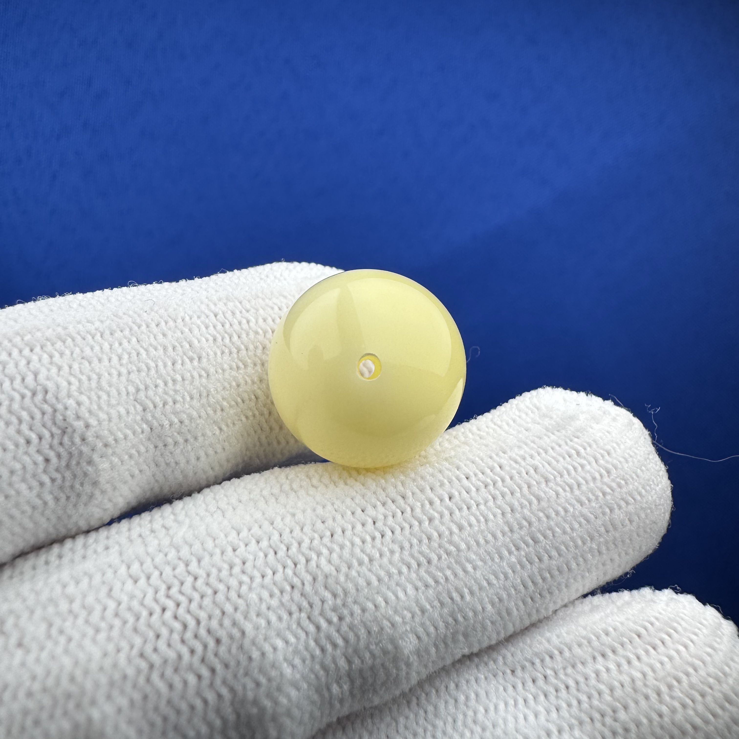 A3154天然原矿蜜蜡 百花蜜单珠15.9mm 支持鉴定 假一罚十