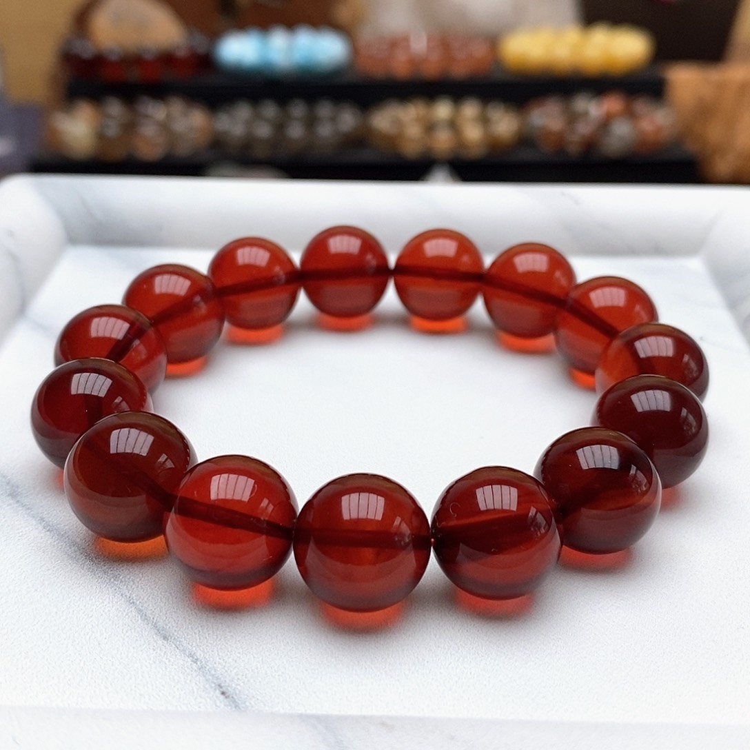 手链血珀未镶嵌手链