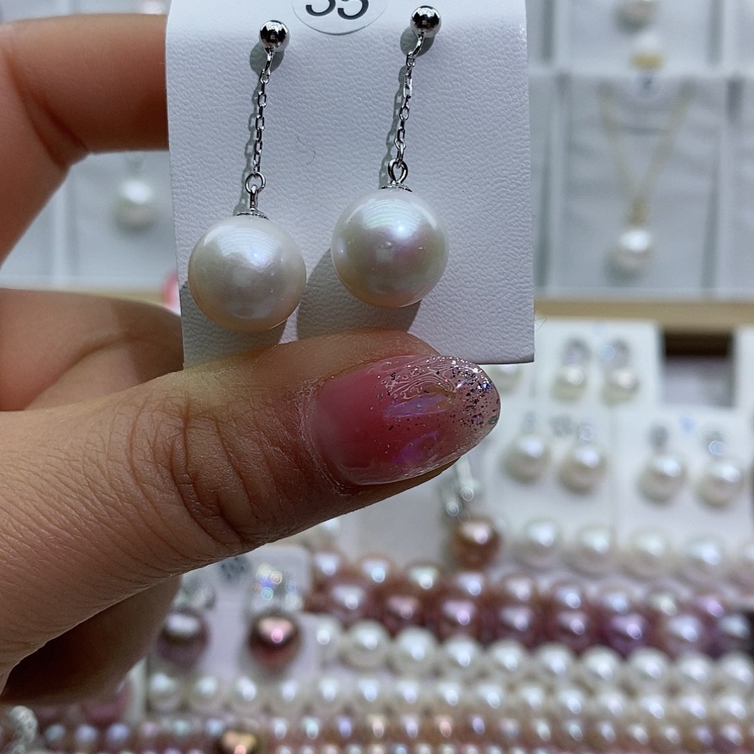 淡水珍珠吊坠(赠链)银S925镶嵌