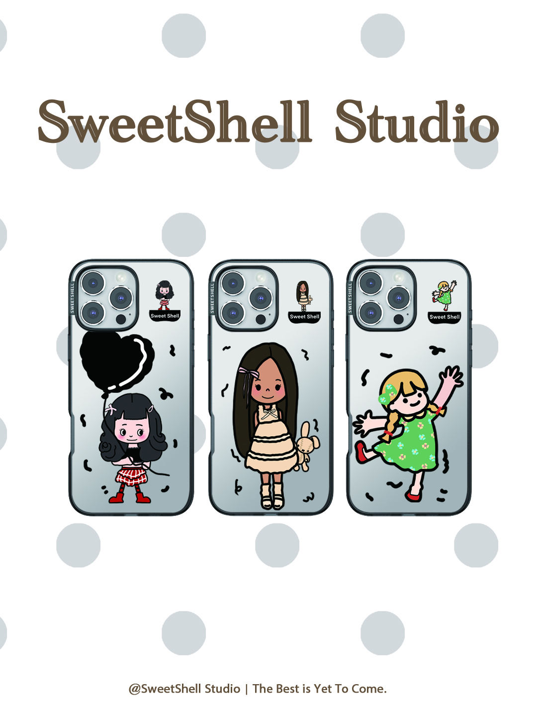 Sweet Shell 【甜酷风女孩】适用于苹果防摔手机壳
