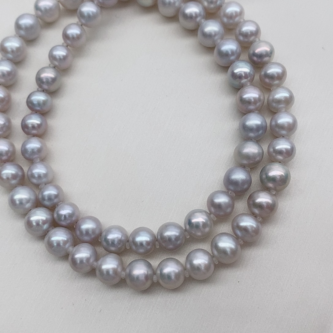 淡水珍珠颈饰未镶嵌无核6-8