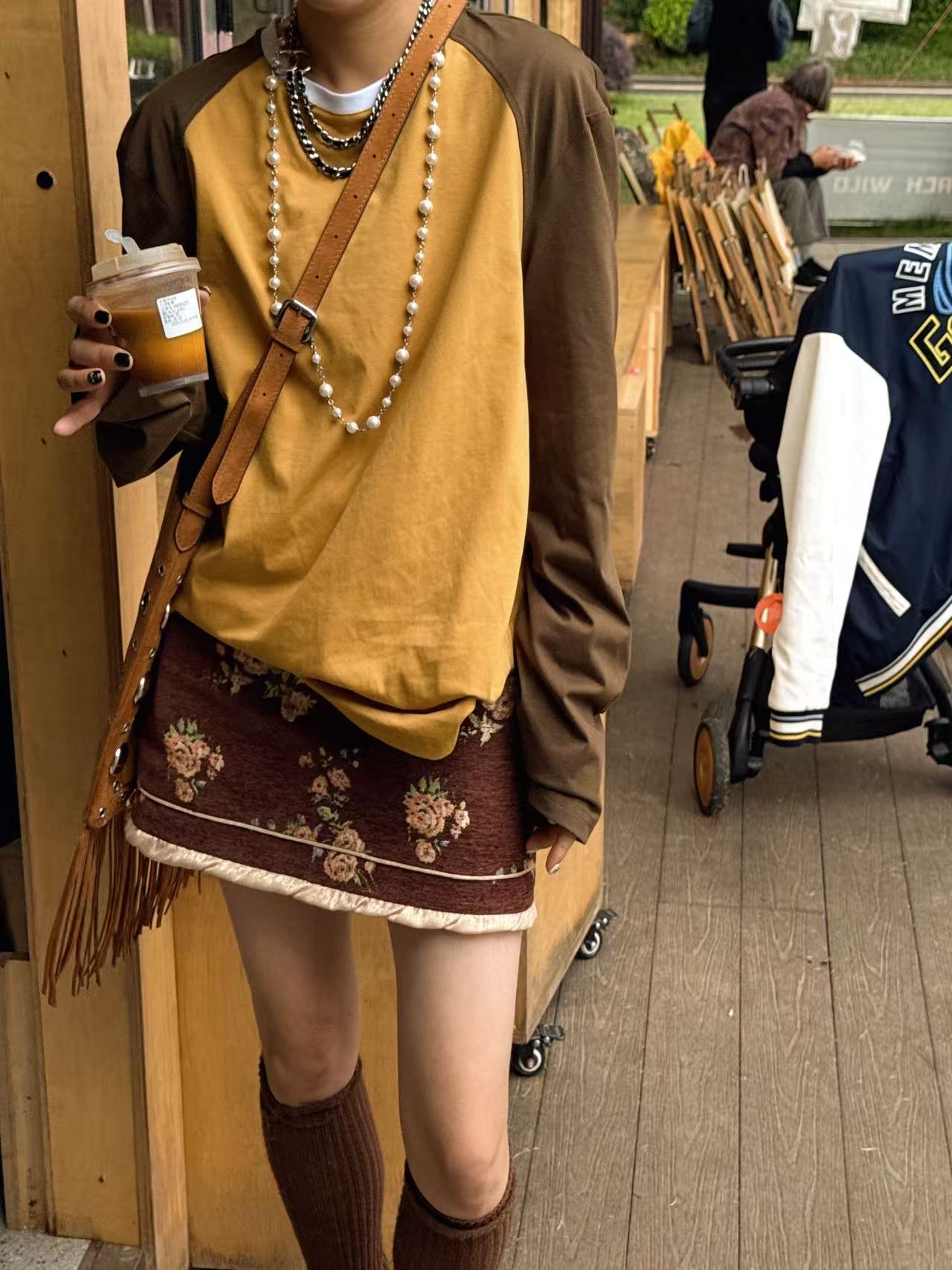 ST设计师品牌 撞色插肩袖T STEAStudios 小众设计师品牌