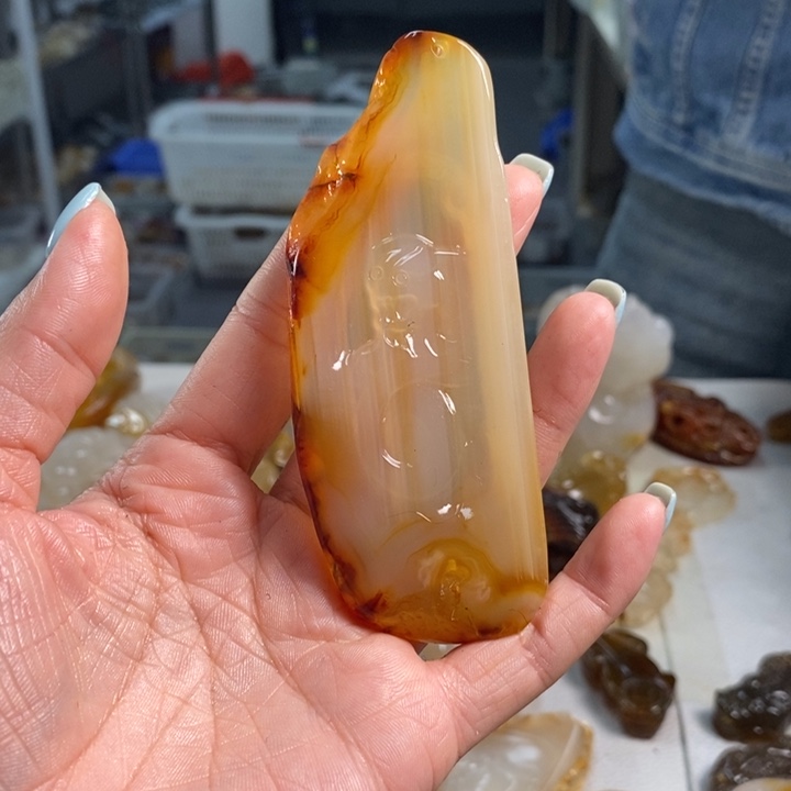 玛瑙/玉髓未镶嵌吊坠(不含链)