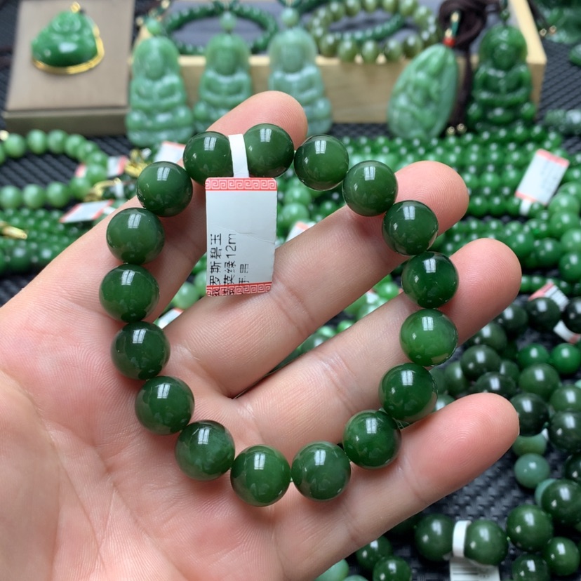 【闪购商品】手链未镶嵌和田玉（碧玉）