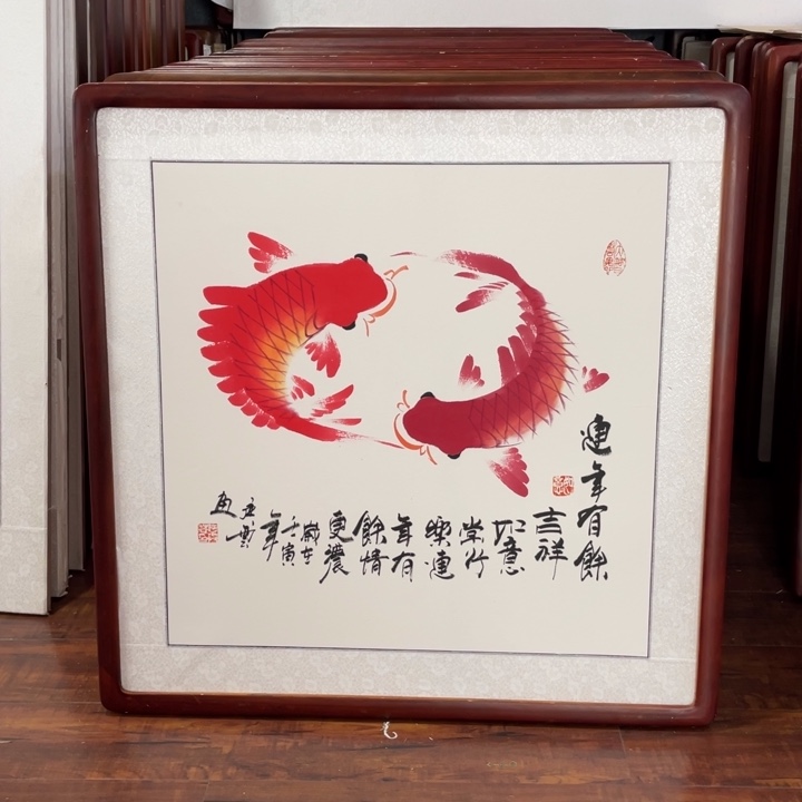 国画带框尺寸63*63厘米