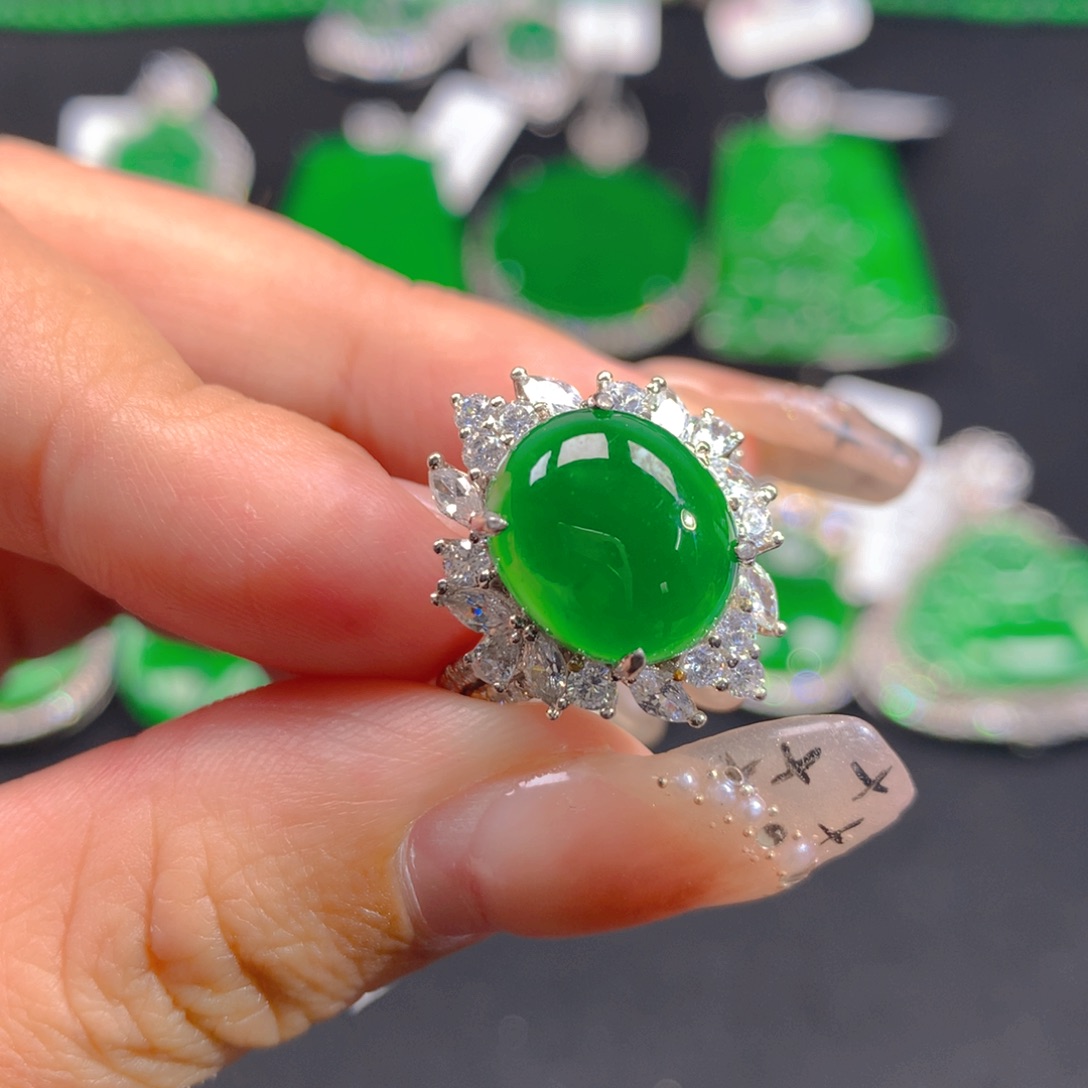 翡翠颈饰银S925镶嵌1111111111