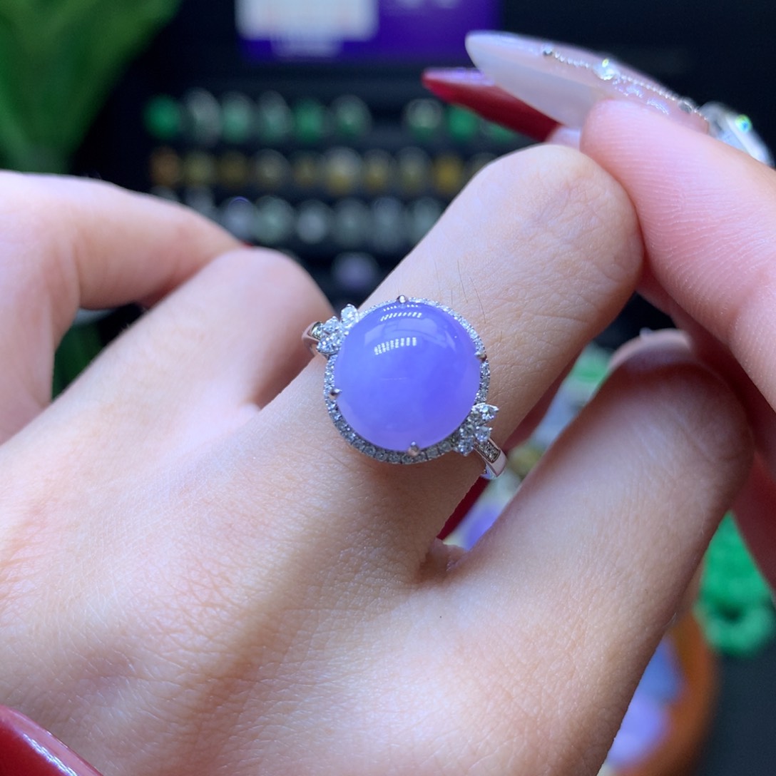 翡翠颈饰18K金镶嵌天然