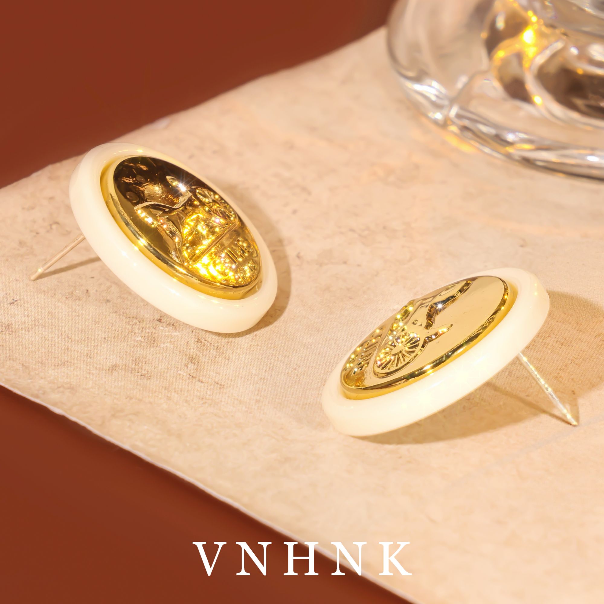 铜合金耳饰 美可儿  G575   金色时尚百搭耳环