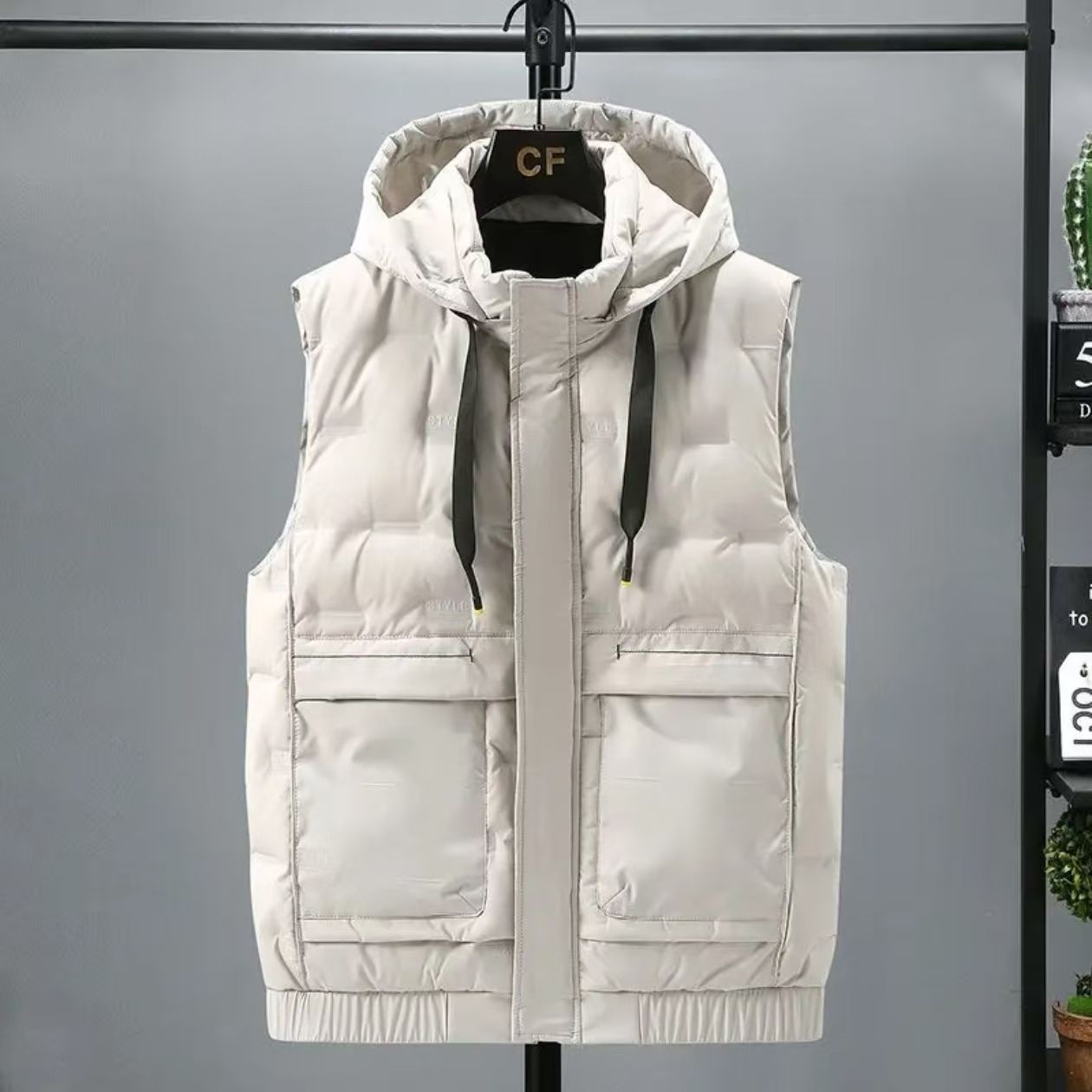 2109秋冬季男士马甲新款大码潮男爆款棉坎肩外套加厚帅气保暖宽松