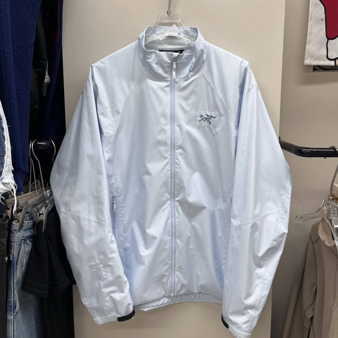 99新 ARC'TERYX/始祖鸟 冲锋衣 破晓蓝 夹克 L码 胸围62 衣长72 
