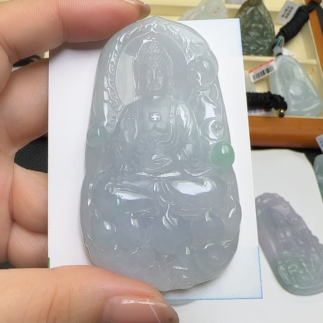 永***锋翡翠未镶嵌颈饰  