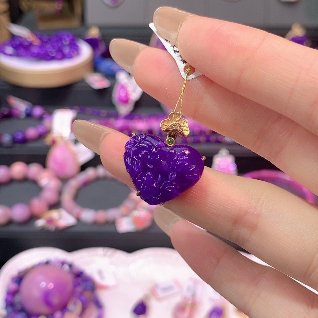 苏纪石（舒俱来）18K金镶嵌吊坠(不含链)