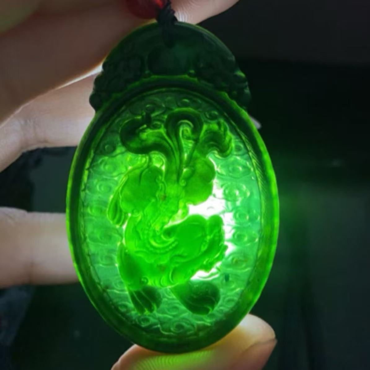 《抖音官方质检发货正品》天然A货貔貅牌多样性其一XL''