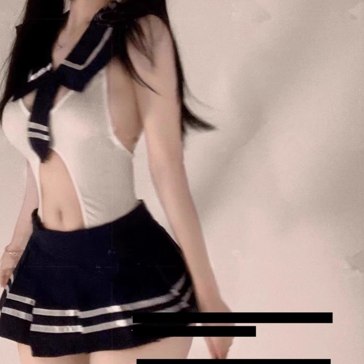 性感房事高级感学妹jk超短裙水手服学生睡衣甜美可爱套装