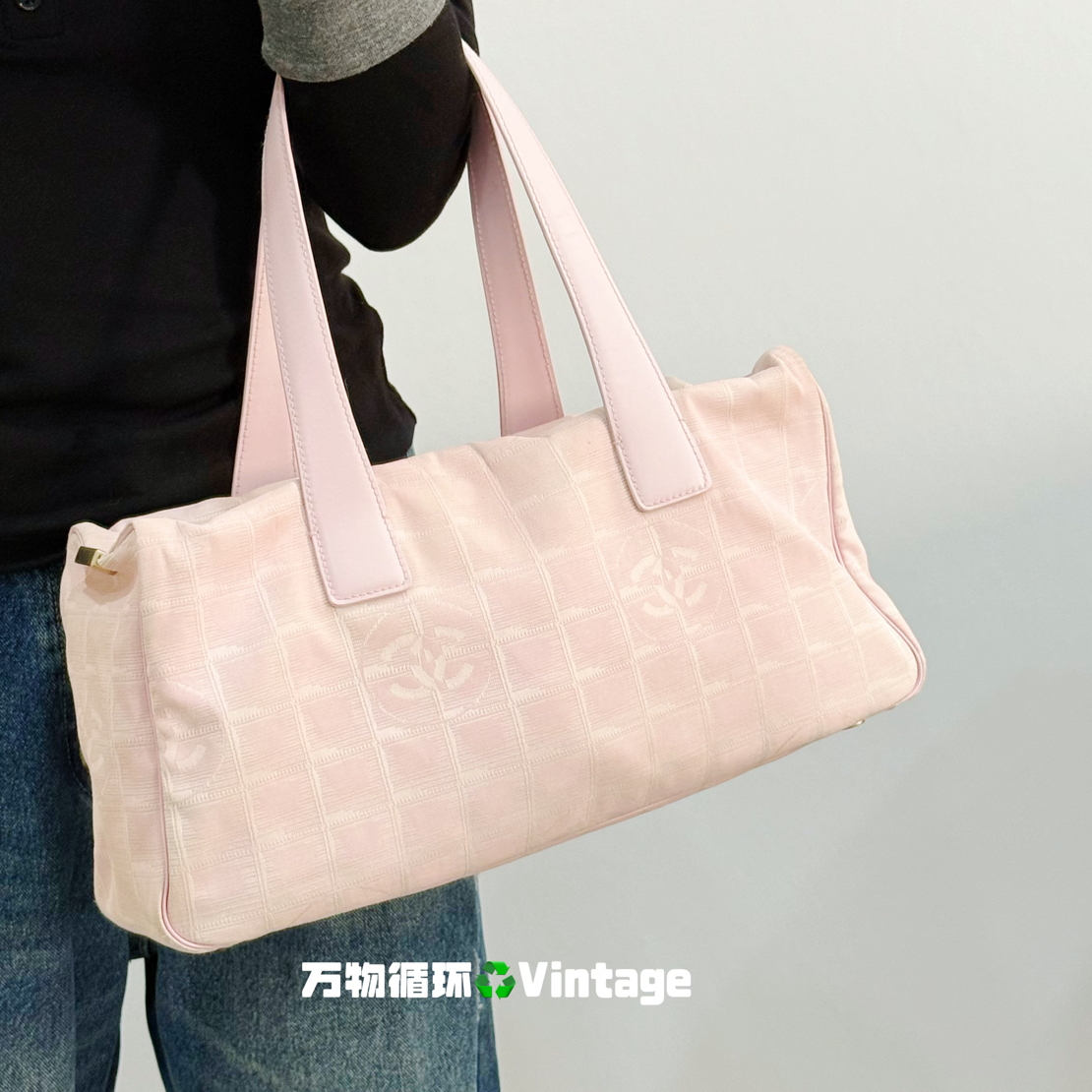 90新 Chanel/香奈儿 冰格法棍腋下包