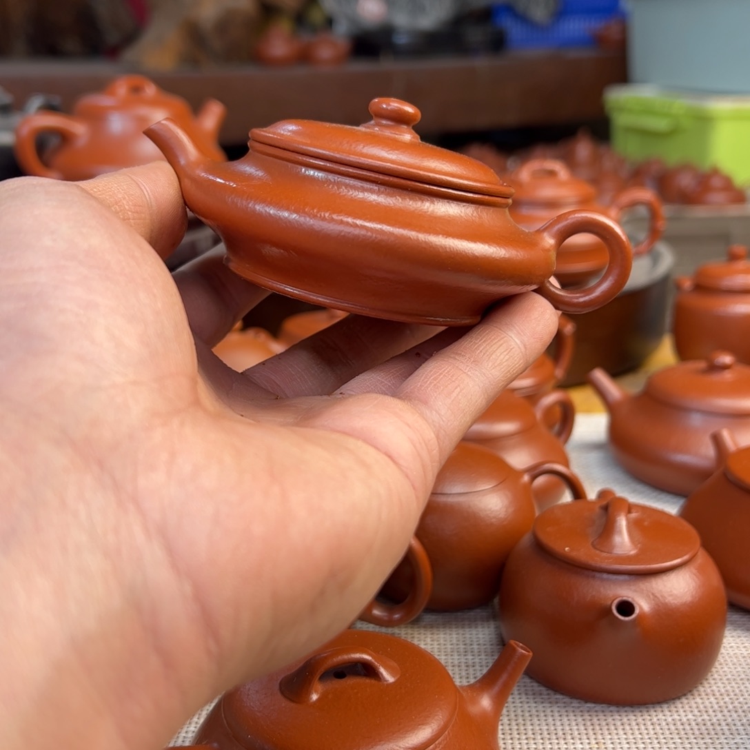 紫砂壶坐*全手工制作虚扁