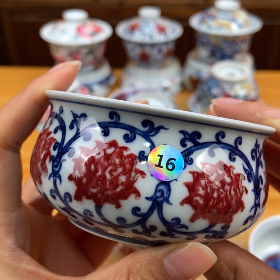 手绘现代茶具非古董