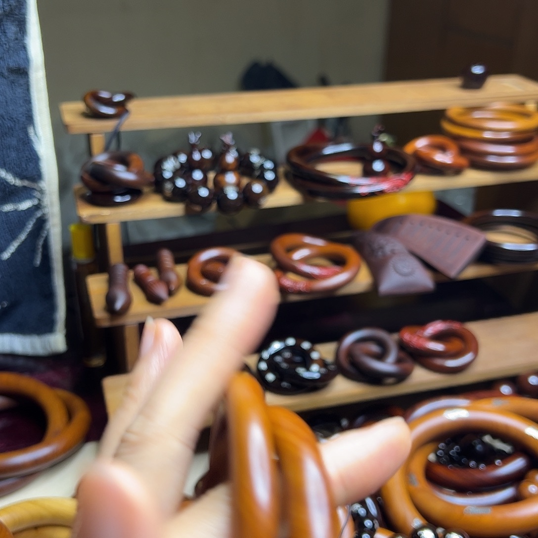 观***悦65内径枣木细条乾坤圈