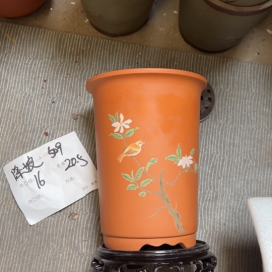 紫砂花盆紫紫砂盆