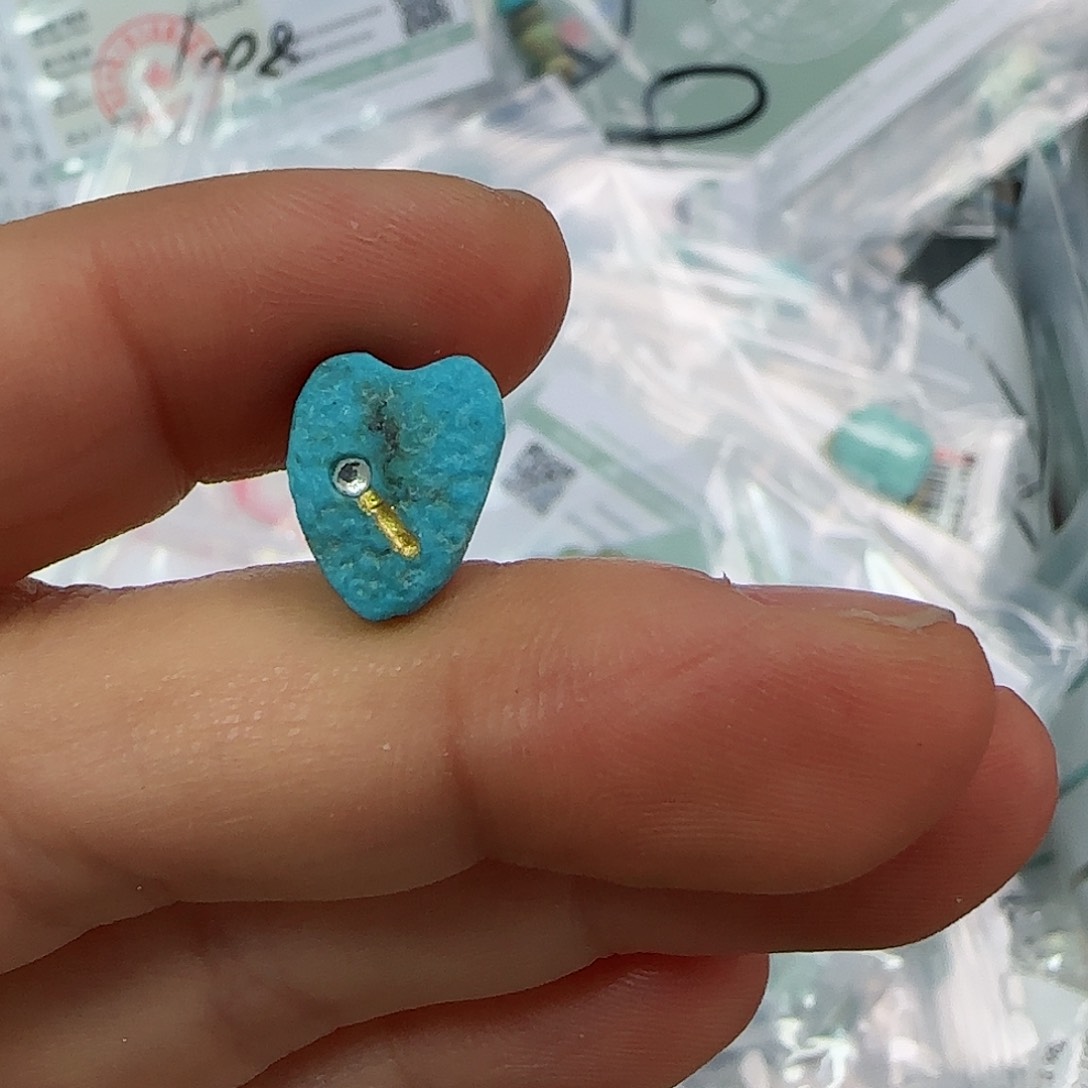 绿松石珠宝半成品未镶嵌