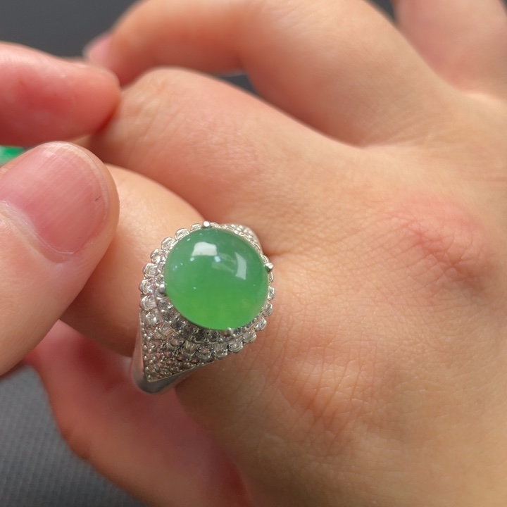 翡翠未镶嵌戒指缅甸天然翡翠