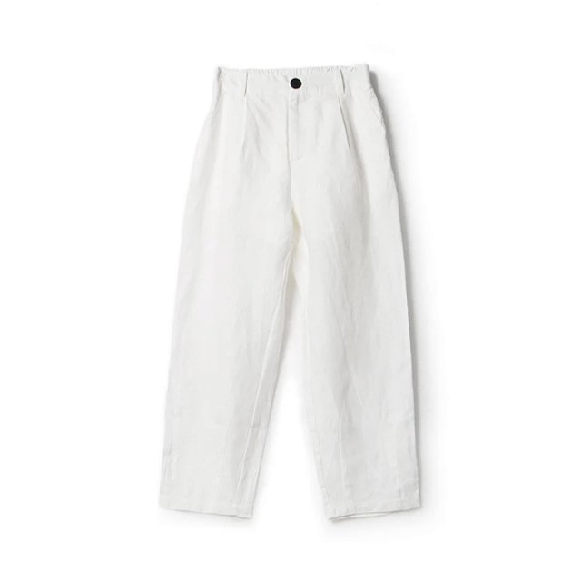 【ICS 韵裕】设计师女装集合店亚麻宽松直筒裤简约百搭休闲裤长裤