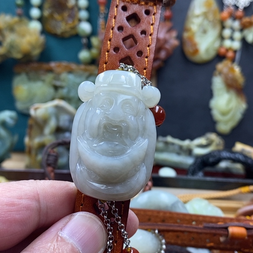 【闪购商品】蛇纹石玉手牌未镶嵌