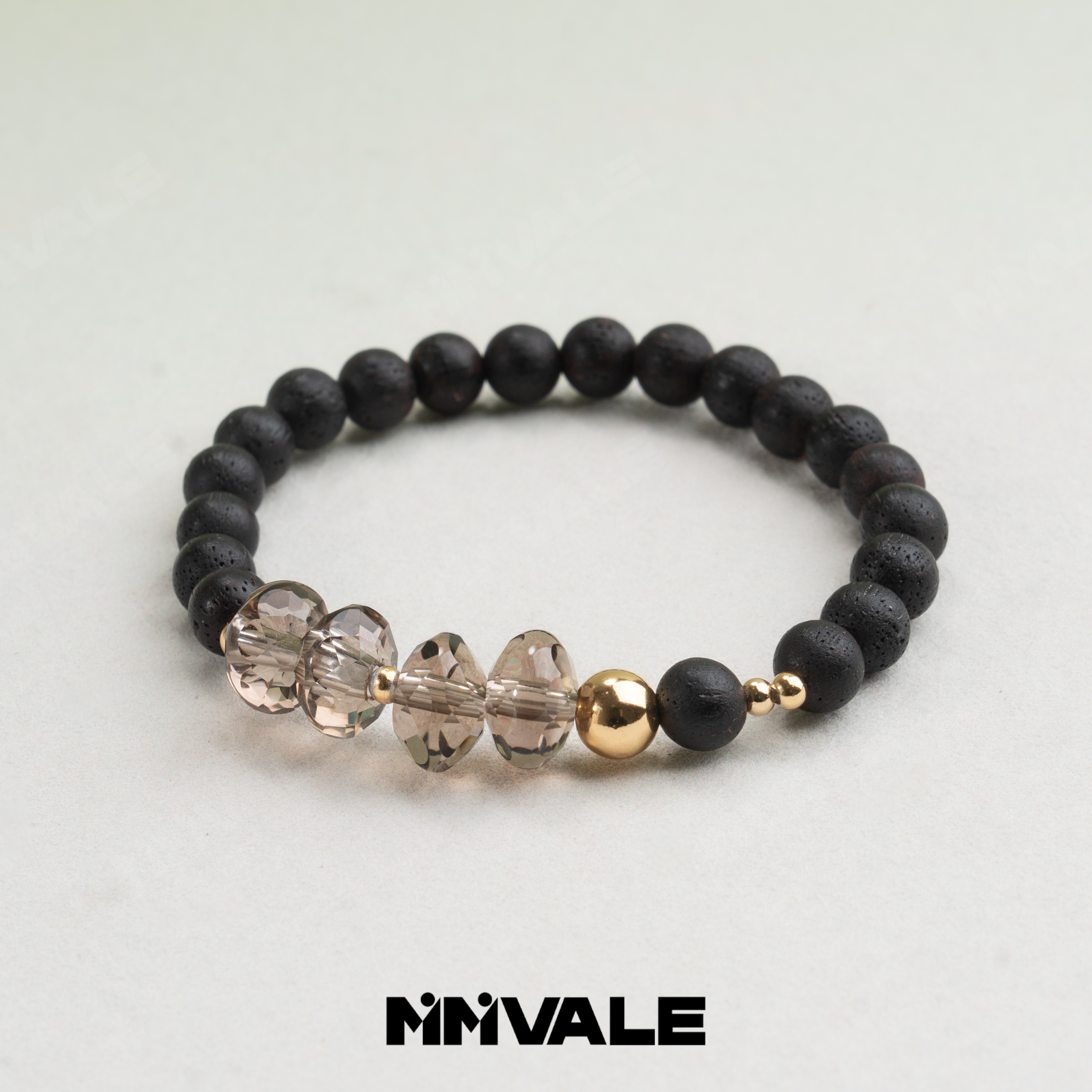 秘密山谷【直播福利】原创设计钻切茶晶降真香手串MMSG8918