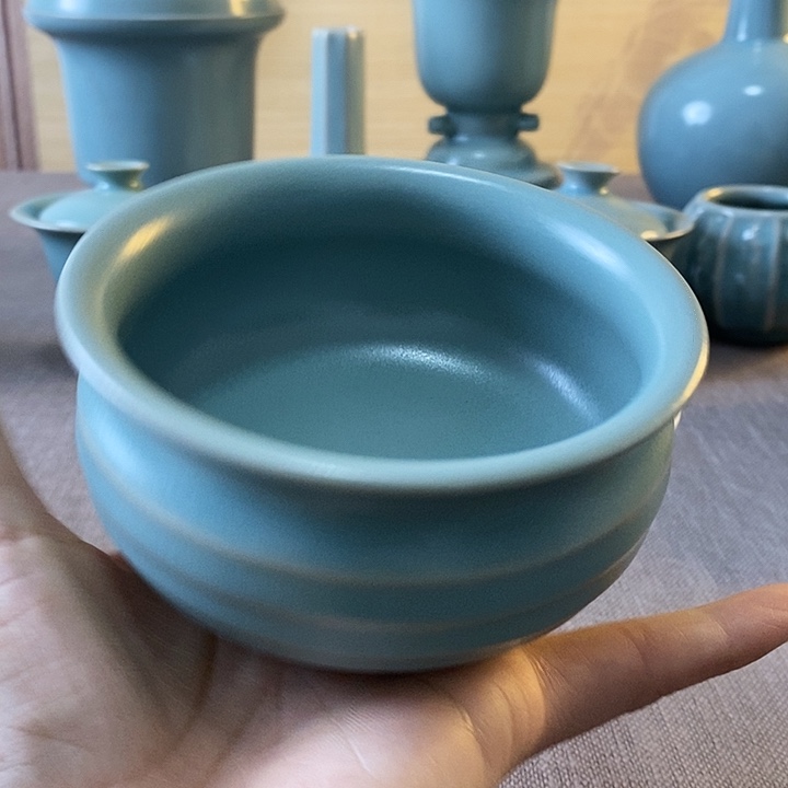 瓷片大钱袋杯一一一一一一一不开片