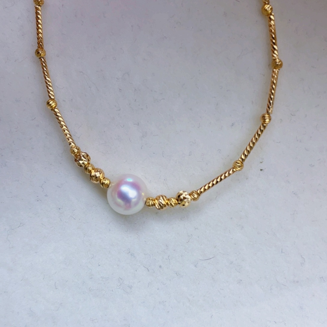 小****海水珍珠银S925镶嵌手链