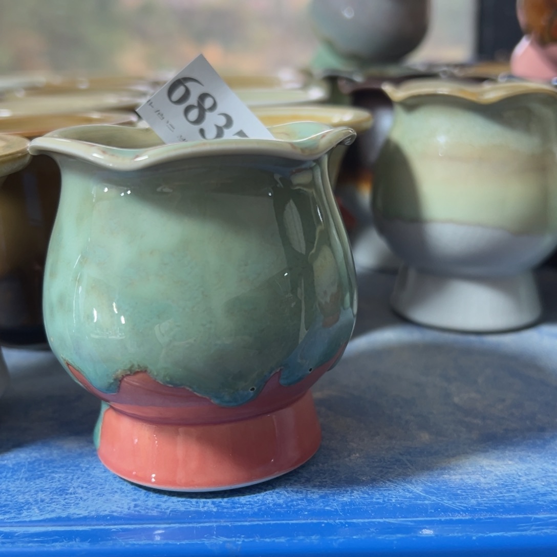 红陶景德镇手工花盆