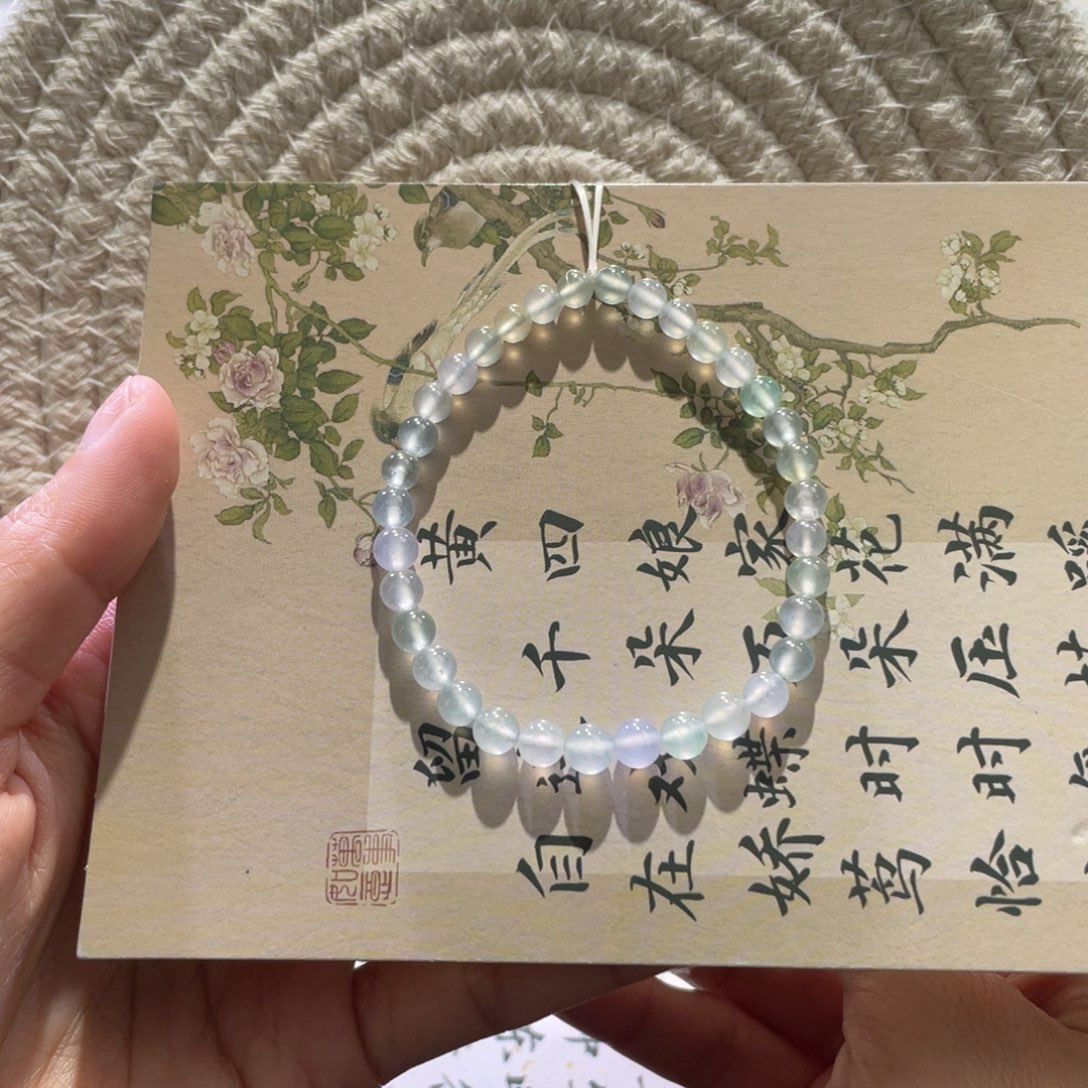 翡翠散珠天然缅a翡翠高冰手串