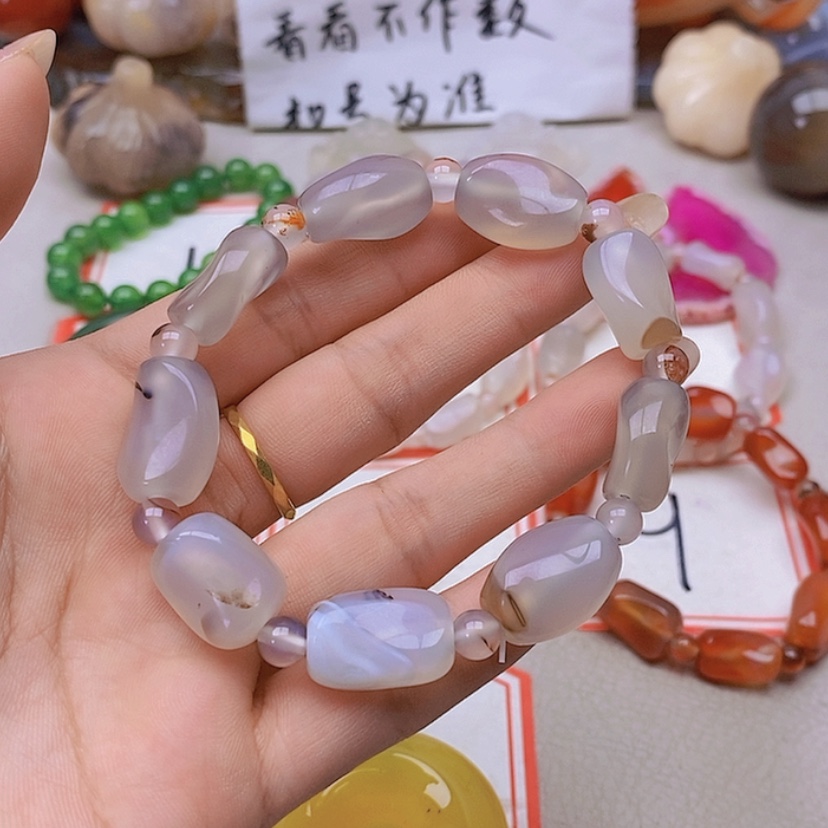 【闪购商品】未镶嵌玛瑙/玉髓珠宝半成品宁*