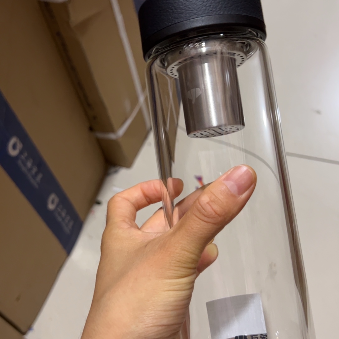 万象U4s单层烫手玻璃杯660➕杯套