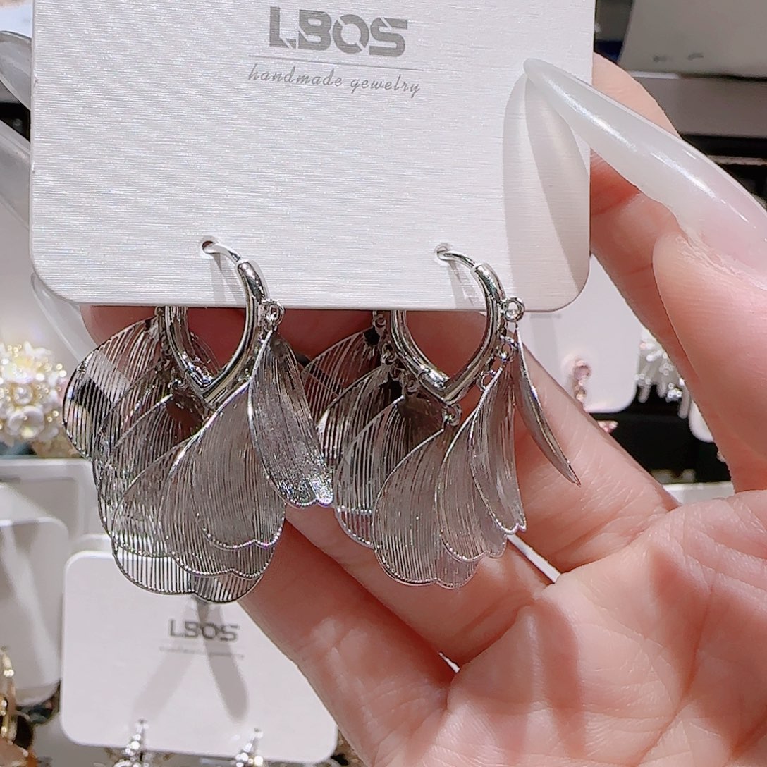 锆石铜合金925银耳环