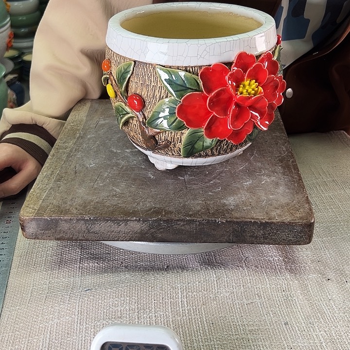 泳坤堂石湾花盆陶瓷