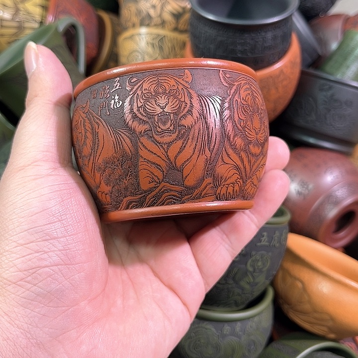 茶杯紫砂全手工紫砂主人杯