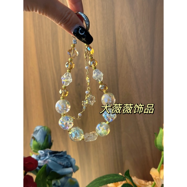 小众设计六角星手机链-38304