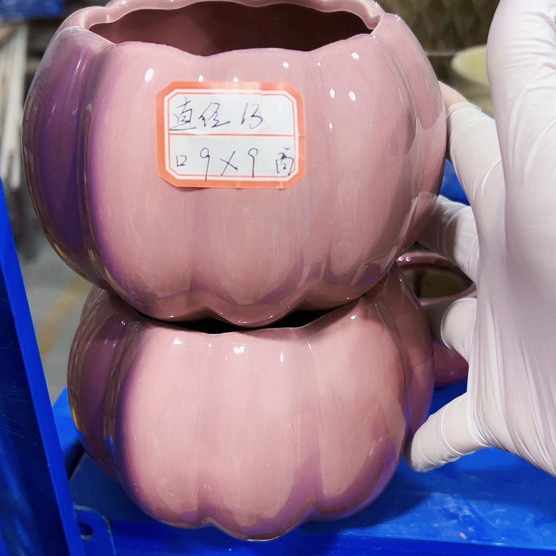 有孔，外贸尾单陶瓷花盆凑单10米包邮