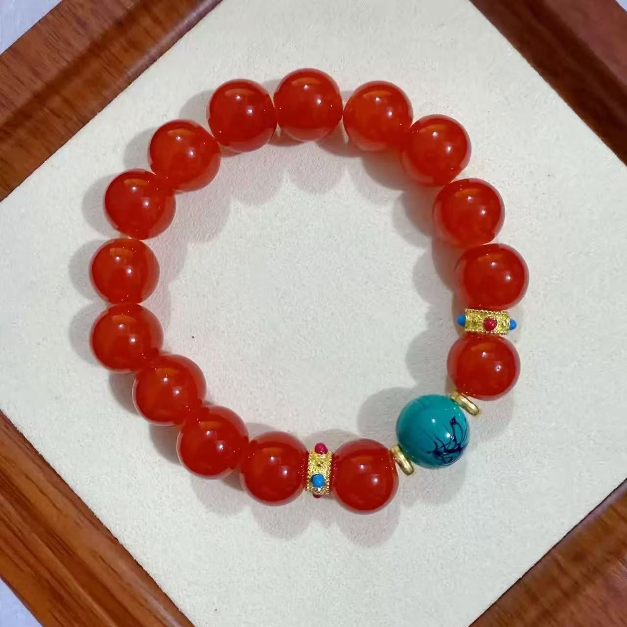 南红1.2单圈手串（无礼盒）590