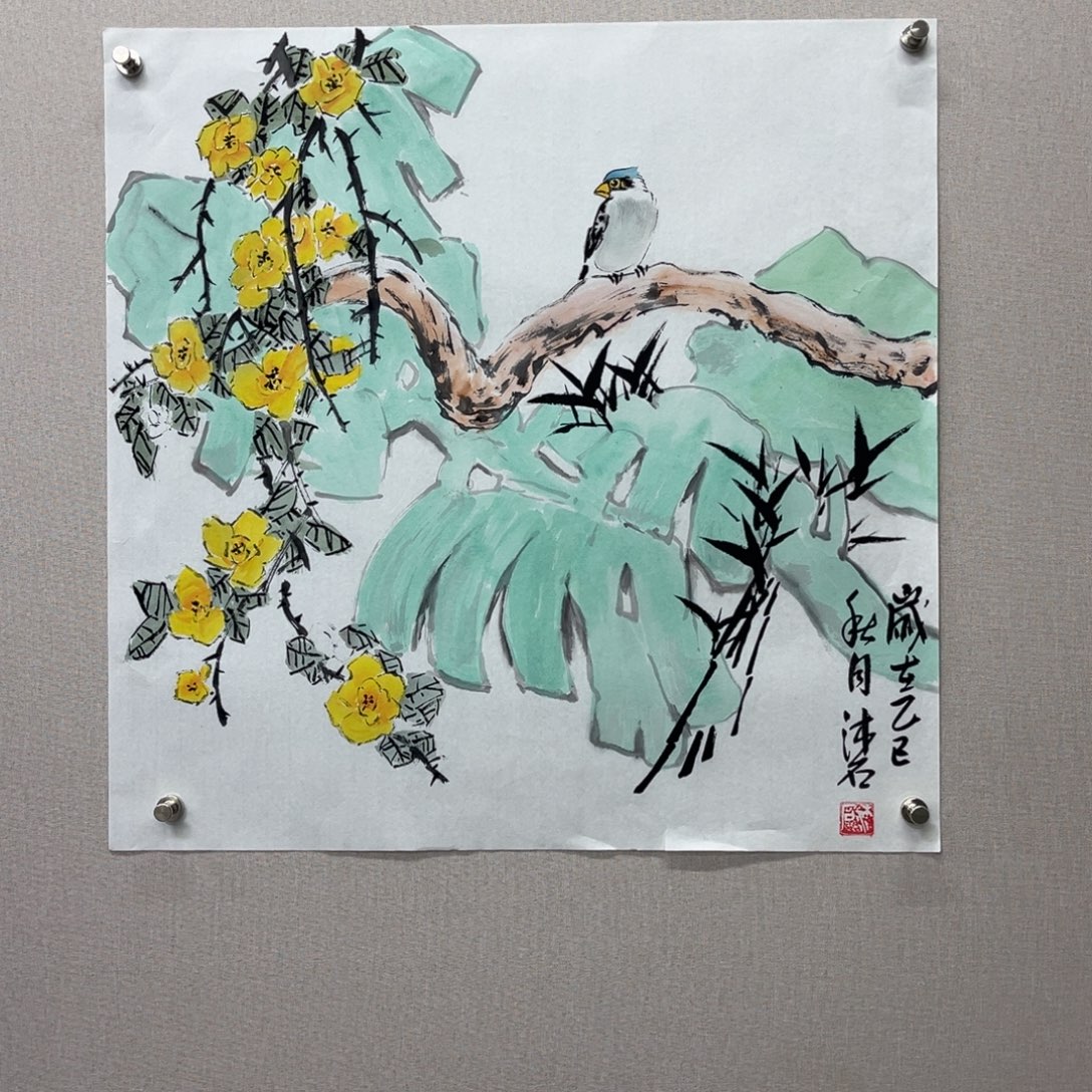 国画艺术家真人手绘