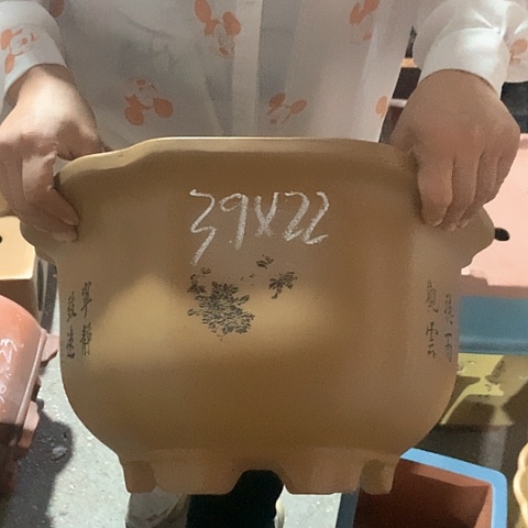 紫砂花盆手工制作