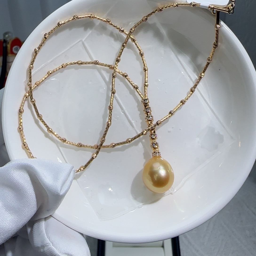 海水珍珠颈饰银S925镶嵌