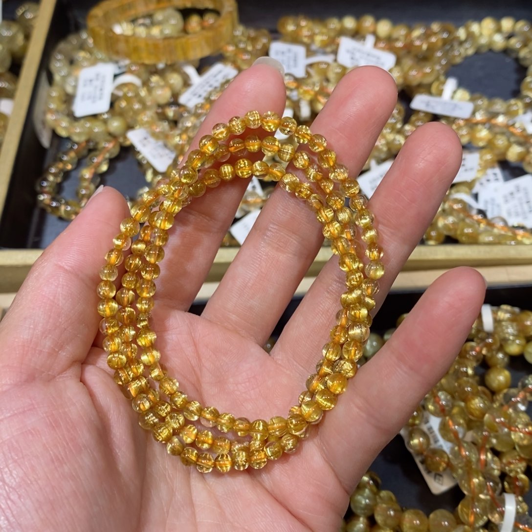 水晶手链未镶嵌鱼*手链4+mm 瑾