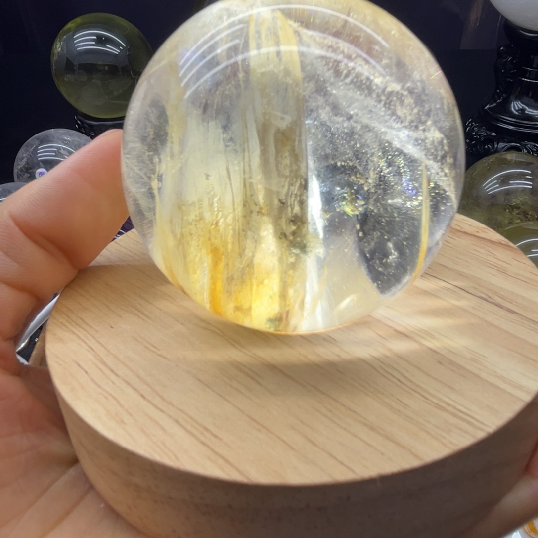 水晶珠宝半成品未镶嵌6.1公分