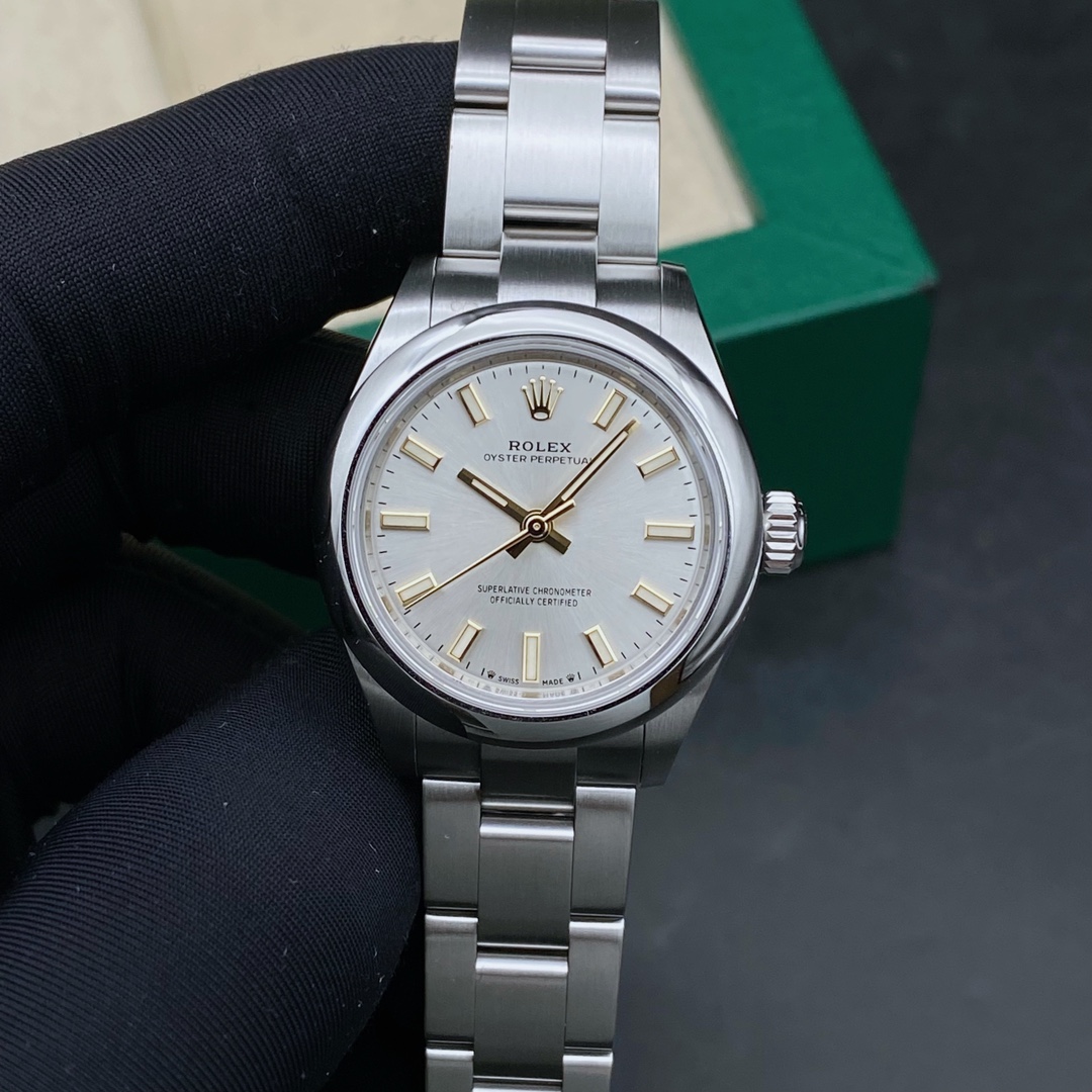 99新 Rolex/劳力士 恒动276200/银盘条刻/机械女表/表径28
