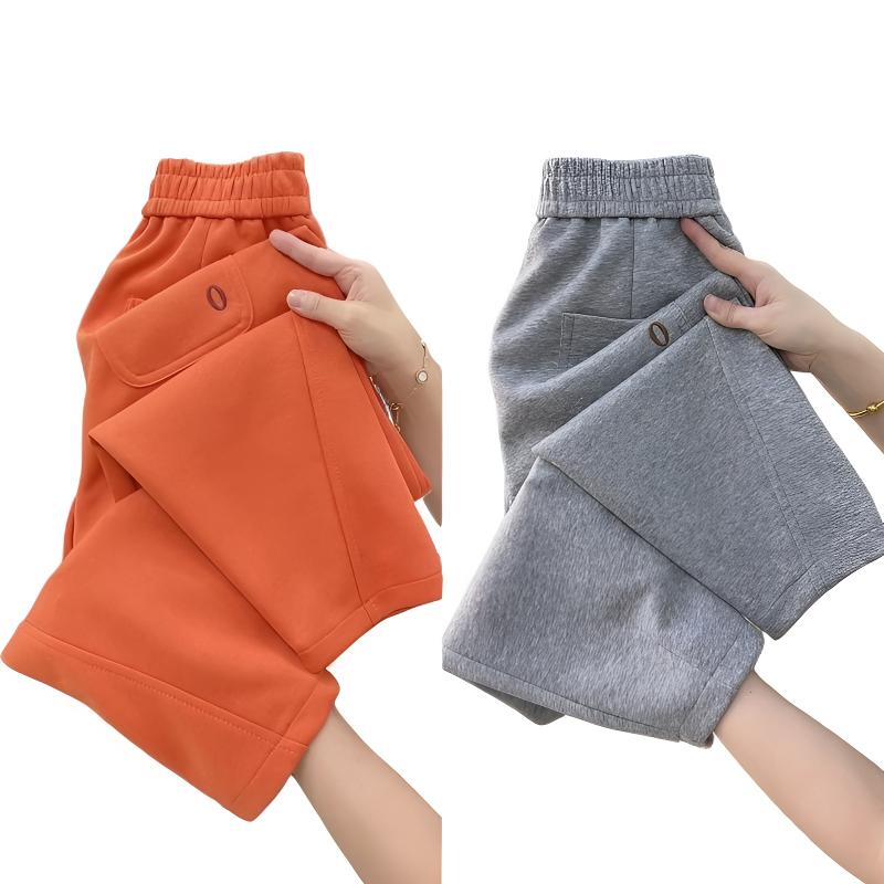  O标小个子休闲哈伦裤 高腰立体剪裁显高显瘦高弹力 裤长88