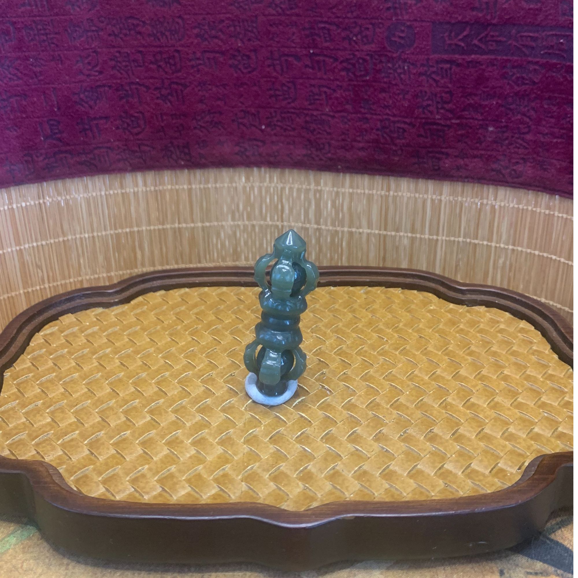 K和田玉降魔杵吊坠0505